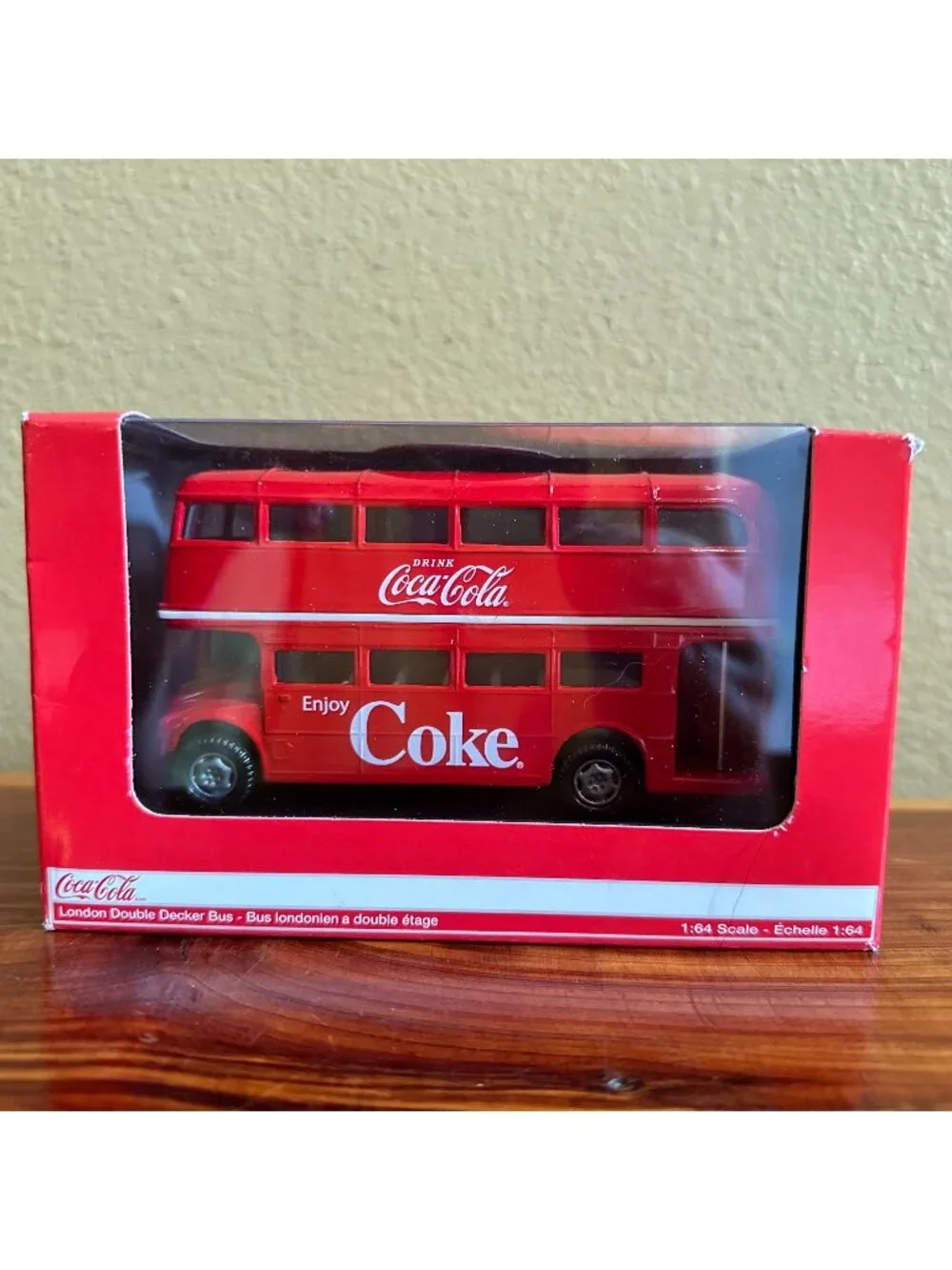 Coca-Cola London Double Decker Bus Diecast Model 1:64 Scale